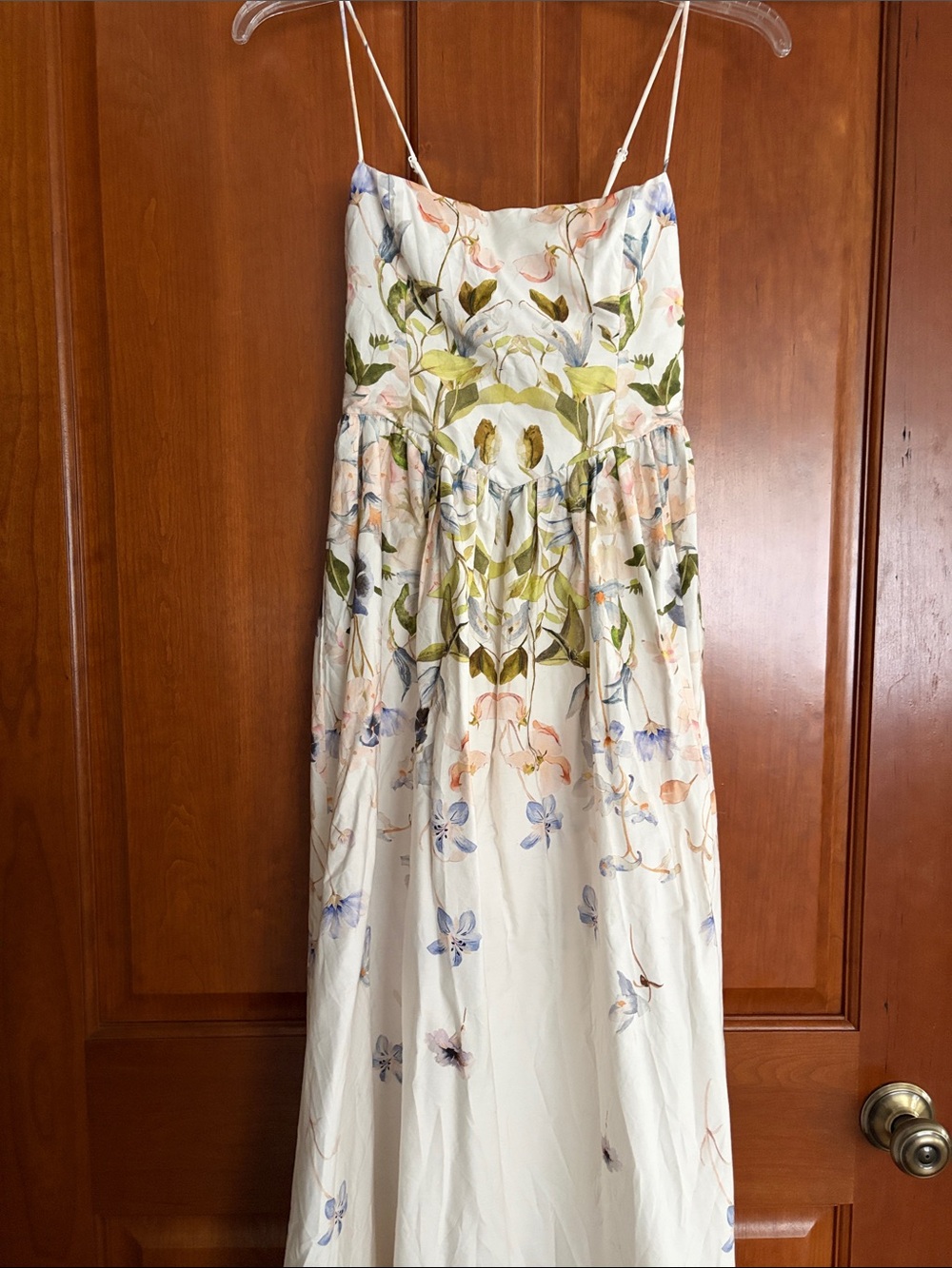 H&M White Floral Spaghetti-Strap Dress - Sz XS
